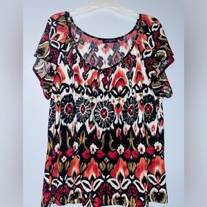 ♥️Notations Women's Multicolor Patterned Top